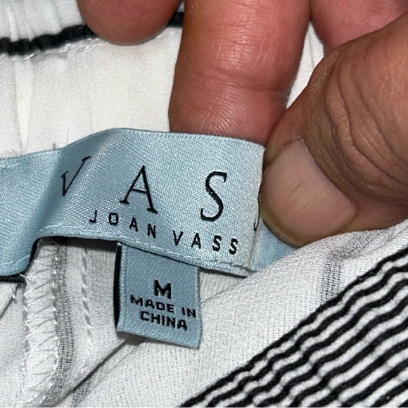 Joan Vass Wide Leg Striped‎ Pants - Picture 6 of 8